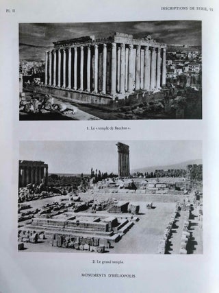 Inscriptions grecques et latines de la Syrie. Tome VI: Baalbek et Beqa'. Nos 2711-3017.
