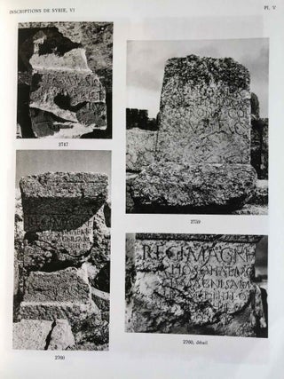 Inscriptions grecques et latines de la Syrie. Tome VI: Baalbek et Beqa'. Nos 2711-3017.
