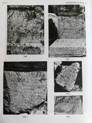 Inscriptions grecques et latines de la Syrie. Tome VI: Baalbek et Beqa'. Nos 2711-3017.