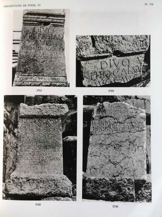 Inscriptions grecques et latines de la Syrie. Tome VI: Baalbek et Beqa'. Nos 2711-3017.[newline]M6735-18.jpg