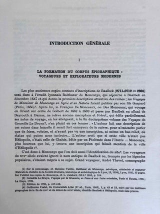 Inscriptions grecques et latines de la Syrie. Tome VI: Baalbek et Beqa'. Nos 2711-3017.
