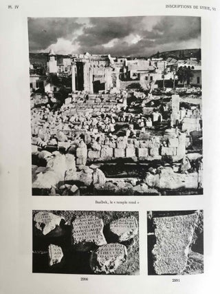 Inscriptions grecques et latines de la Syrie. Tome VI: Baalbek et Beqa'. Nos 2711-3017.