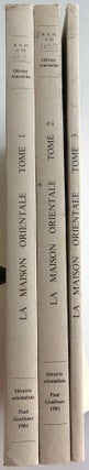 Item #M6745 La maison orientale. L'architecture du Proche Orient ancien des origines au...