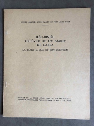 Item #M6753 Ilsu-Ibnisu, orfèvre de l'E. Babbar de Larsa. La jarre L. 76.77 et son contenu....[newline]M6753.jpg
