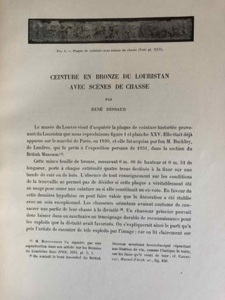 Ceinture en bronze du Louristan avec scènes de chasse