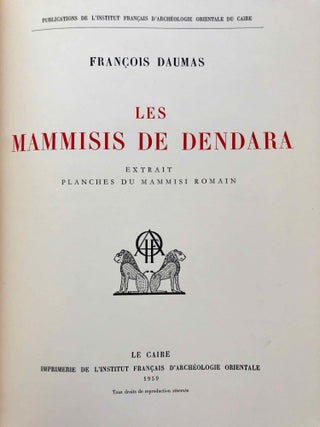 Les mammisis de Dendara. Planches du mammisi romain.[newline]M6793-03.jpg
