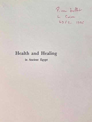 Health and Healing in Ancient Egypt. A Pictorial Essay.[newline]M6794c-01.jpeg