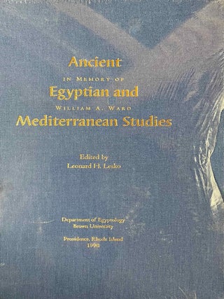 Item #M6795d Ancient Egyptian and Mediterranean Studies in Memory of William A. Ward. WARD...[newline]M6795d-00.jpeg