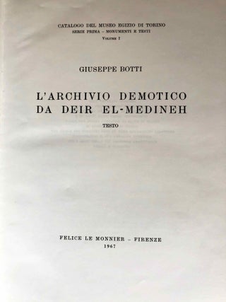 L'archivio demotico da Deir el-Medineh. Texto (only)[newline]M6796a-01.jpg