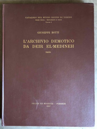 Item #M6796a L'archivio demotico da Deir el-Medineh. Texto (only). BOTTI Giuseppe[newline]M6796a.jpg