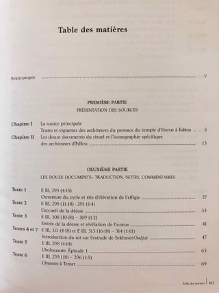 Le Rituel du shtp Shmt au changement de cycle annuel. D'apr&egrave;s les architraves du temple d'Edfou et textes parall&egrave;les du Nouvel Empire &agrave; l'&eacute;poque ptol&eacute;ma&iuml;que et romaine.[newline]M6797b-08.jpg