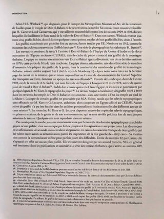 La grotte des scribes &agrave; Deir el-Bahari. La tombe MMA 504 et ses graffiti.