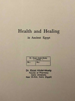 Health and Healing in Ancient Egypt. A Pictorial Essay.[newline]M6804-02.jpg