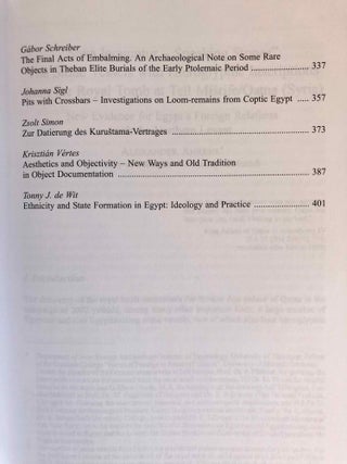 Studia Aegyptiaca XVIII (2007). Proceedings of the Fourth Central European Conference of Young Egyptologists 31 August - 2 September 2006.[newline]M6811a-05.jpg