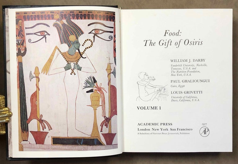 Item #M6821d Food: the gift of Osiris, 2 volumes (complete set). DARBY William J. - GHALIOUNGUI Paul - GRIVETTI Louis.[newline]M6821d.jpeg