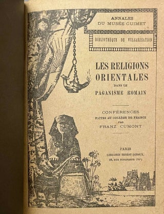 Les religions orientales dans le paganisme romain. Conférences faites au Collège de France.[newline]M6822-02.jpeg