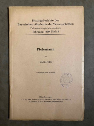Item #M6830 Ptolemaica. OTTO Walter