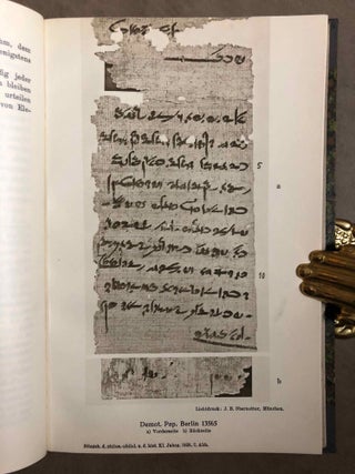 Das Kreuzreliquiar der Reichenau - Eine neue Urkunde zu der Siegesfeier des Ptolemaios IV und die Frage der ägyptischen Priestersynoden - Praetor und Formel - Gab es eine geldwirschaftliche Verfassung der Staatsfinanzen unter den Karolingern?