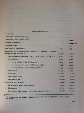Grammaire du n&eacute;o-&eacute;gyptien