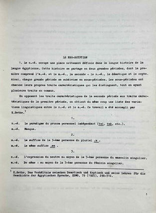 Grammaire du néo-égyptien
