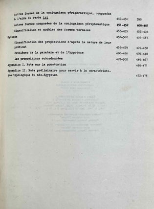 Grammaire du néo-égyptien