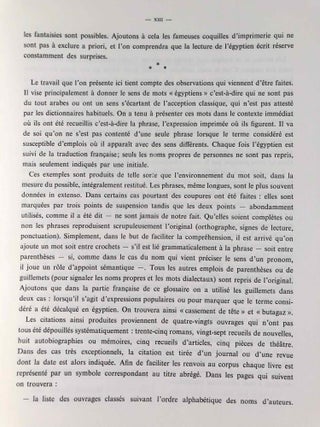 L'égyptien tel qu'on l'écrit: glossaire établi d'après un choix d'oeuvres littéraires égyptiennes contemporaines