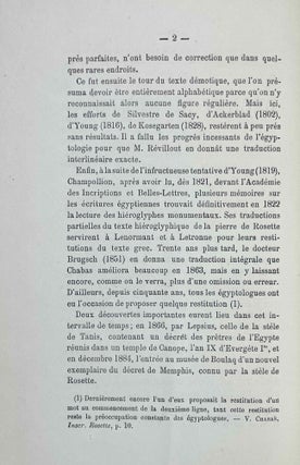 Le décret de Memphis et les inscriptions de Rosette et de Damanhour