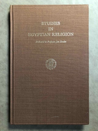 Item #M6874 Studies in Egyptian Religion, dedicated to Professor Jan Zandee. ZANDEE Jan - VOSS...[newline]M6874.jpg