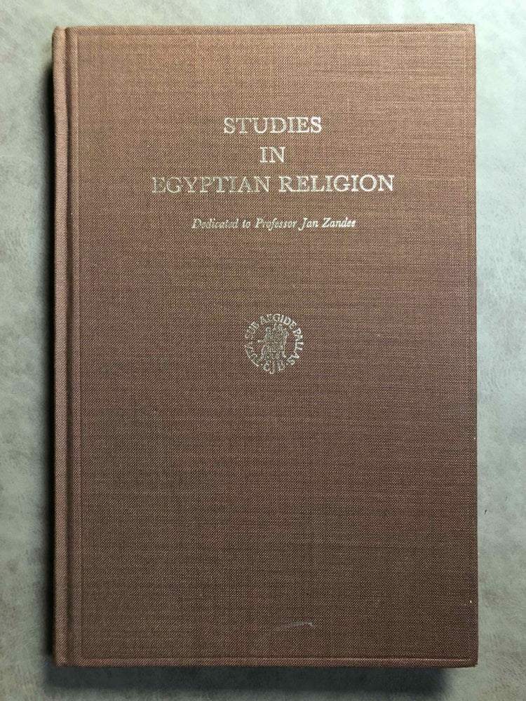 Item #M6874 Studies in Egyptian Religion, dedicated to Professor Jan Zandee. ZANDEE Jan - VOSS Heerma, in honorem, van.[newline]M6874.jpg
