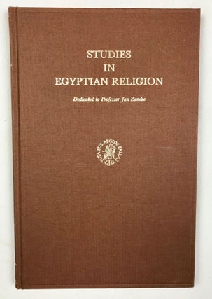 Item #M6874a Studies in Egyptian Religion, dedicated to Professor Jan Zandee. ZANDEE Jan - VOSS...[newline]M6874a.jpg
