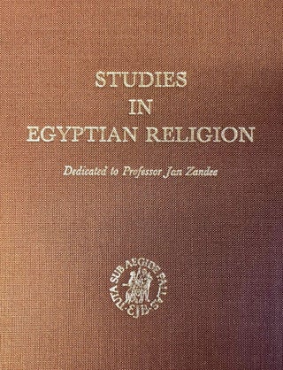Item #M6874c Studies in Egyptian Religion, dedicated to Professor Jan Zandee. ZANDEE Jan - VOSS...