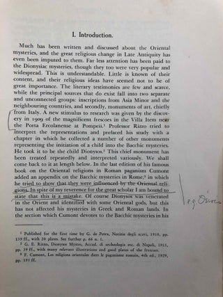 The Dionysiac Mysteries of the Hellenistic and Roman Age