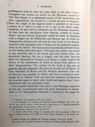 The Dionysiac Mysteries of the Hellenistic and Roman Age