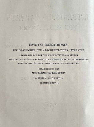 Der Liturgische Papyrus von Der-Balyzeh