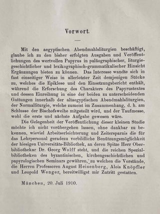 Der Liturgische Papyrus von Der-Balyzeh