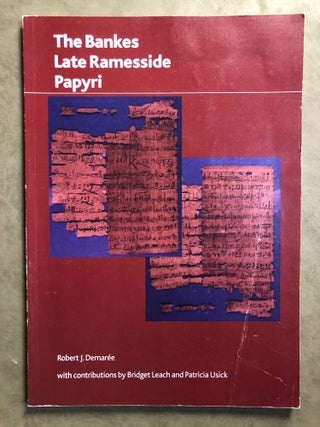 Item #M6882 The Bankes' Late Ramesside Papyri (British Museum Research Publication). DEMAREE...[newline]M6882.jpg