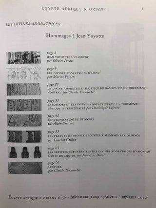 Egypte, Afrique et Orient. No 56. Décembre 2009, Janvier-Février 2010.