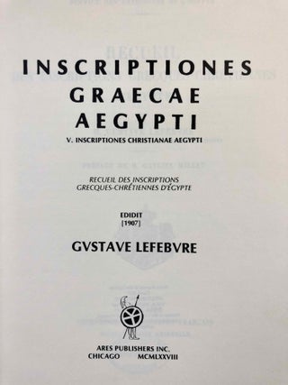 Recueil des Inscriptions Grecques-Chrétiennes d'Egypte (Inscriptiones Graecae Aegypti V)[newline]M6892a-03.jpeg