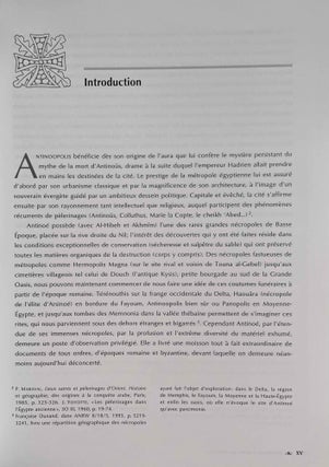 La révélation d'Antinoë par Albert Gayet. Histoire, archéologie, muséographie. Vol. I & Vol. II: Corpus (complete set)