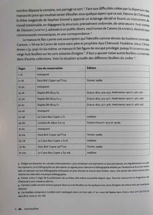 Le canon 8 de Chénouté. Vol. I: Introduction, édition critique. Vol. II: Traduction, index, planches (complete set)
