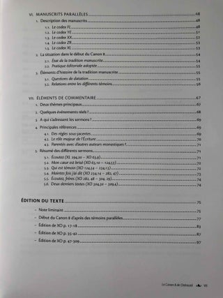 Le canon 8 de Chénouté. Vol. I: Introduction, édition critique. Vol. II: Traduction, index, planches (complete set)