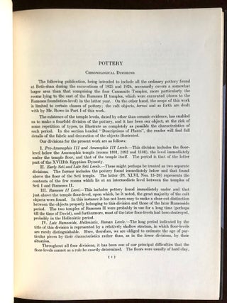 The Four Canaanite Temples of Beth-Shan. Part I: The Temples and Cult Objects. Part II: The pottery (complete set)