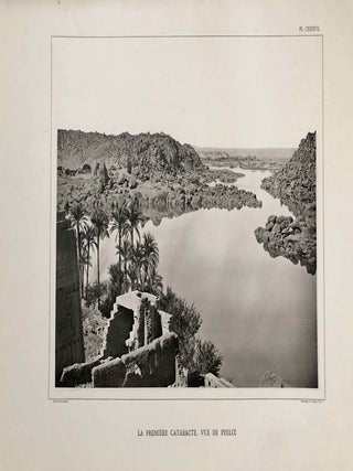 L'Egypte et la Nubie. Grand album monumental, historique, architectural. Reproduction par les proc&eacute;d&eacute;s inalt&eacute;rables de la phototypie de cent cinquante vues photographiques par M. B&eacute;chard, artiste photographe, comprises depuis Le Caire (&Eacute;gypte) jusqu'&agrave; la deuxi&egrave;me cataracte (Nubie). Avec un texte explicatif des monuments d'apr&egrave;s nos meilleurs &eacute;crivains, par M.A. Palmieri.[newline]M6938_12.jpg
