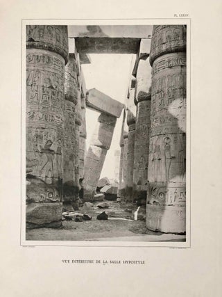 L'Egypte et la Nubie. Grand album monumental, historique, architectural. Reproduction par les proc&eacute;d&eacute;s inalt&eacute;rables de la phototypie de cent cinquante vues photographiques par M. B&eacute;chard, artiste photographe, comprises depuis Le Caire (&Eacute;gypte) jusqu'&agrave; la deuxi&egrave;me cataracte (Nubie). Avec un texte explicatif des monuments d'apr&egrave;s nos meilleurs &eacute;crivains, par M.A. Palmieri.[newline]M6938_9.jpg