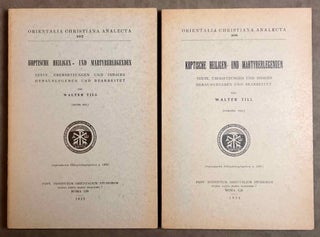 Item #M6948a Koptische Heiligen- und Martyrerlegenden. Texte, Übersetzungen und Indices. Erster...
