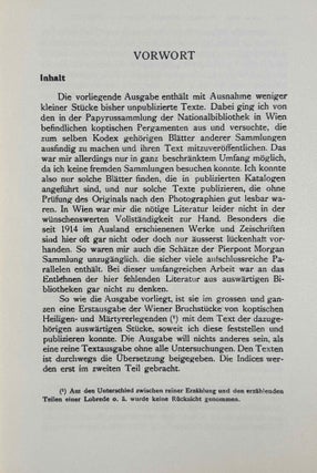 Koptische Heiligen- und Martyrerlegenden. Texte, Übersetzungen und Indices. Erster Teil und zweiter Teil (complete set)
