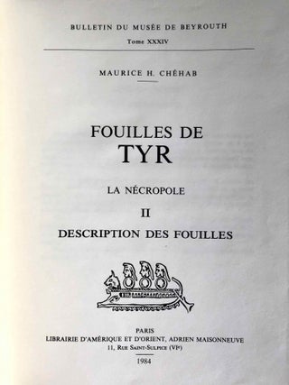Fouilles de Tyr. La Nécropole. Tome 1: L'arc de triomphe. Tomes 2, 3 et 4: Description des fouilles (complete set)[newline]M6950-28.jpg