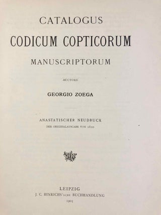 Catalogus codicum copticorum manuscriptorum qui in Museo Borgiano velitris adservantur[newline]M6952-02.jpg