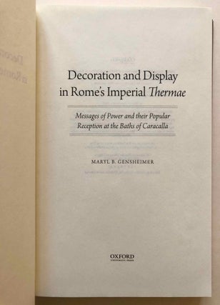 Decoration and display in Rome's imperial thermae: messages of power and their popular reception at the Baths of Caracalla[newline]M6960-01.jpg