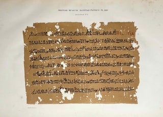 Item #M6986d Select Papyri in the Hieratic Character from the Collections of the British Museum...[newline]M6986d-00.jpeg